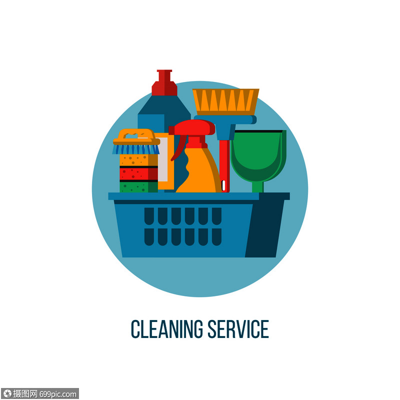 優(yōu)化清潔服務(wù)品牌形象 矢量標(biāo)志與清潔用品整合設(shè)計